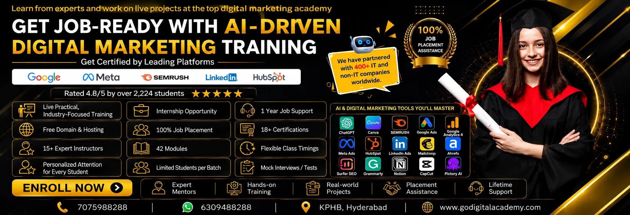 AI Digital Marketing Course at GoDigital Academy โ learn smart, market smarter, grow faster
